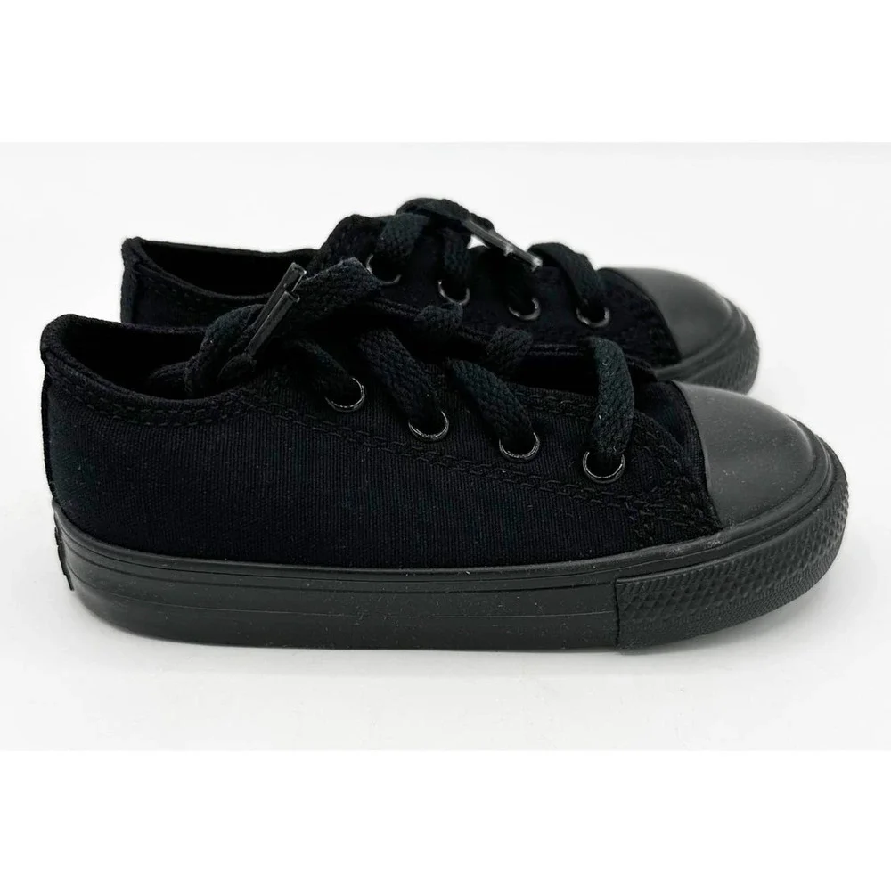 Converse Chuck Taylor All Star Lo Sneaker Baby / Toddler Black Size 7 New